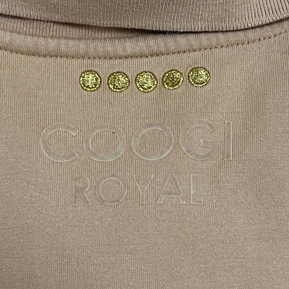 Vtg Coogi Royal Crest Polo 4XL Khaki Embroidered Cotton Y2K Chic Streetwear - Picture 7 of 16